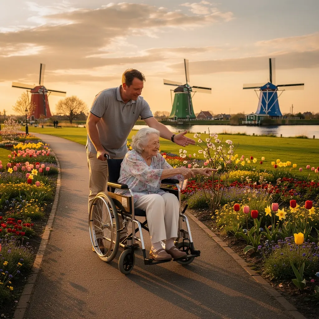 Een zorgteam overlegt bij een tafel, om de beste zorgopties voor hun senioren te bespreken.
